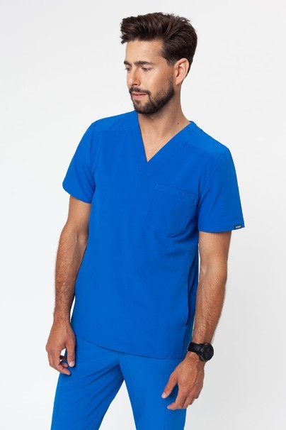 Men’s Adar Modern scrub top royal blue-1