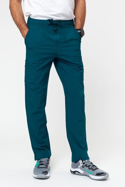 Men’s Adar Uniforms Slim Leg Cargo trousers bottle green-1