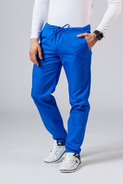 Men's Sunrise Uniforms Basic Regular scrub trousers royal blue-1