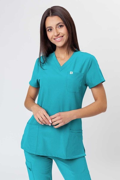Women's Uniforms World 309TS™ Valiant scrub top teal blue-1