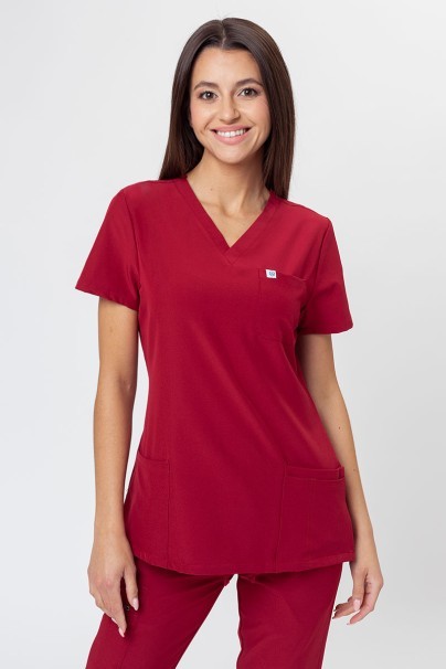 Women's Uniforms World 309TS™ Valiant scrub top burgundy-1