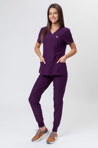 Women’s Uniforms World 309TS™ Valiant scrubs set egg plant-1