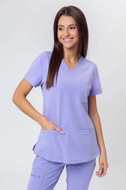 Women's Uniforms World 518GTK™ Avant On-Shift scrub top lavender-1