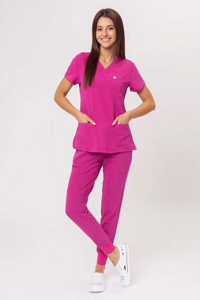 Women’s Uniforms World 518GTK™ Phillip On-Shift scrubs set raspberry-1