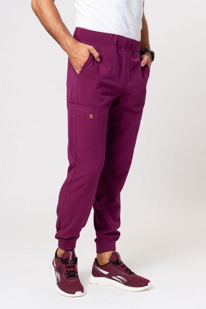 Men's Maevn Matrix Pro jogger scrub trousers wine-1