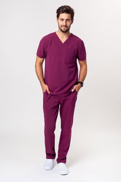 Men’s Maevn Matrix Pro scrubs set wine-1