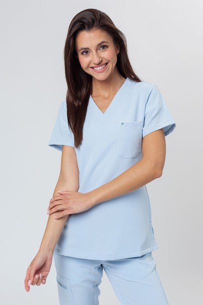 Women's Uniforms World 518GTK™ Phillip scrub top ceil blue-1