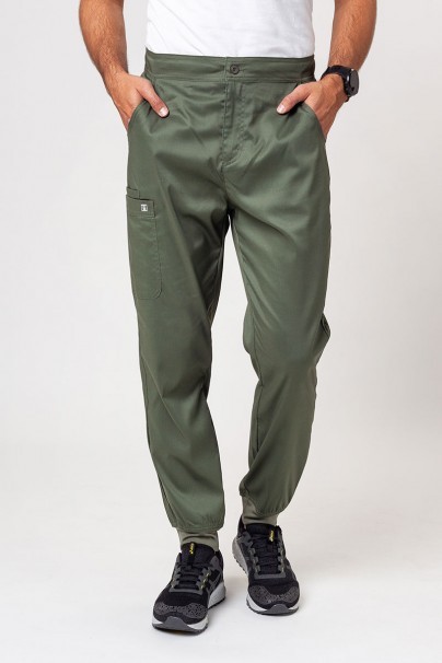 Men's Maevn Matrix scrub jogger trousers olive-1
