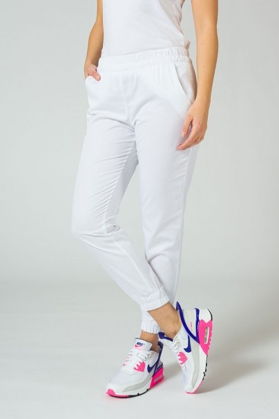 Women's Sunrise Uniforms Easy jogger scrub trousers white-1