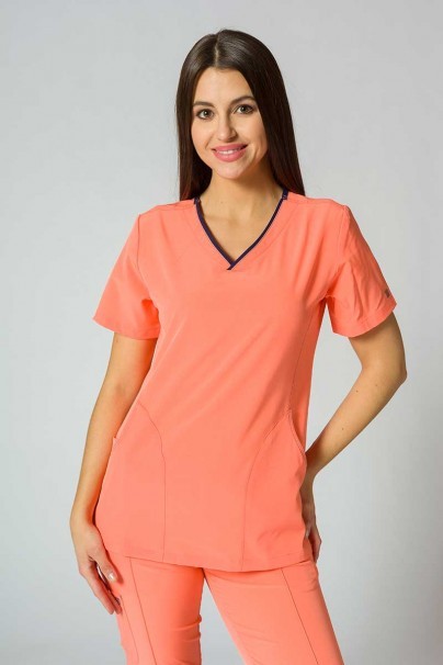 Women’s Maevn Matrix Impulse Stylish scrub top fresh salmon-1