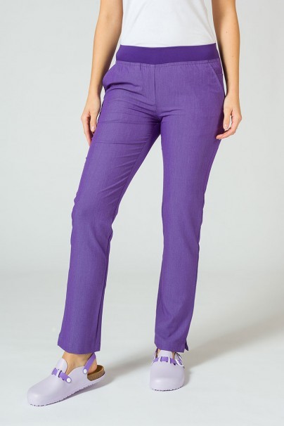 Women’s Adar Uniforms Leg Yoga scrub trousers eggplant-1