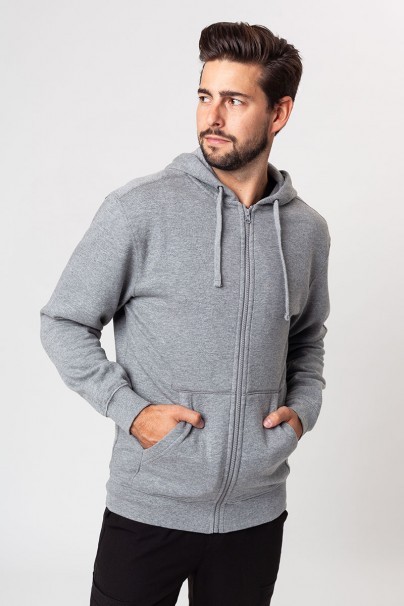Men’s Malifni Trendy Zipper hoodie dark grey melange-1