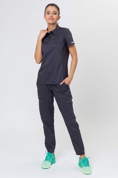 Women's Cherokee Revolution scrubs set (Polo top, Jogger trousers) pewter-1