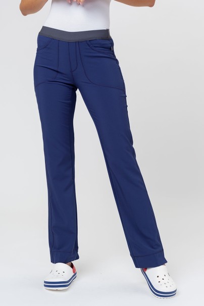 Women's Cherokee Infinity Slim Pull-on scrub trousers true navy-1