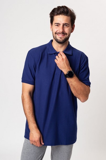 Men’s Malifni Pique polo shirt night blue-1