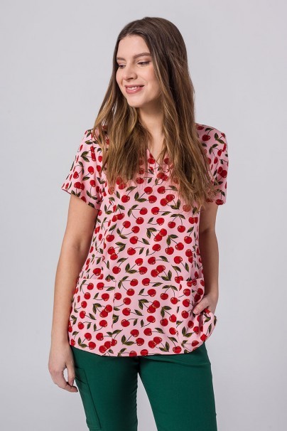 Women’s Maevn Prints scrub top Cherries Berries-1