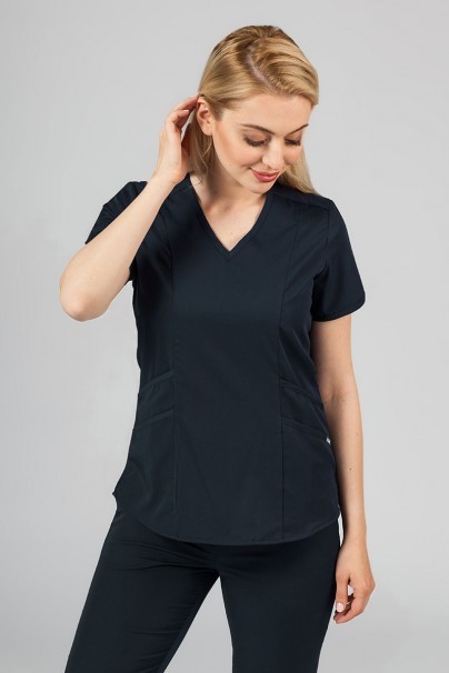 Women’s Adar Uniforms Modern scrub top navy-1