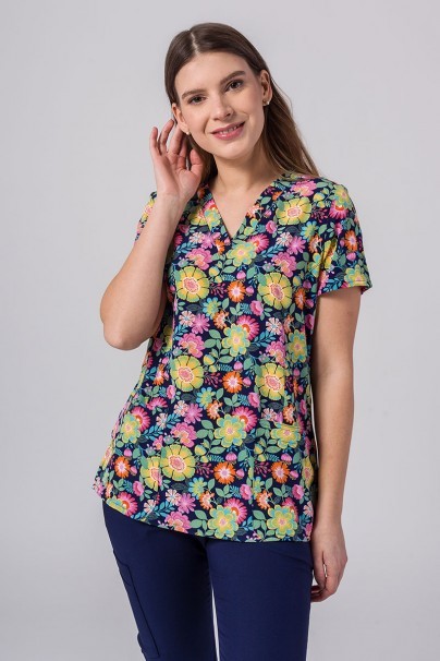 Women’s Maevn Prints scrub top Antique Floral-1