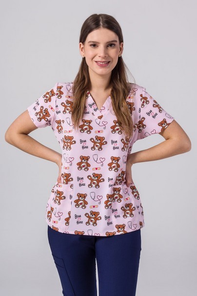Women’s Maevn Prints scrub top Boo Boo Bear-1