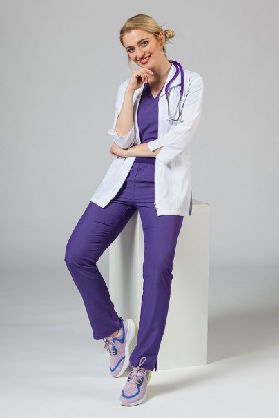 Women’s Maevn Smart Classic 3/4 sleeve lab coat (elastic)-1