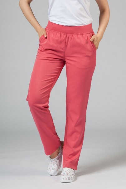 Women’s Adar Uniforms Leg Yoga scrub trousers rapture rose-1