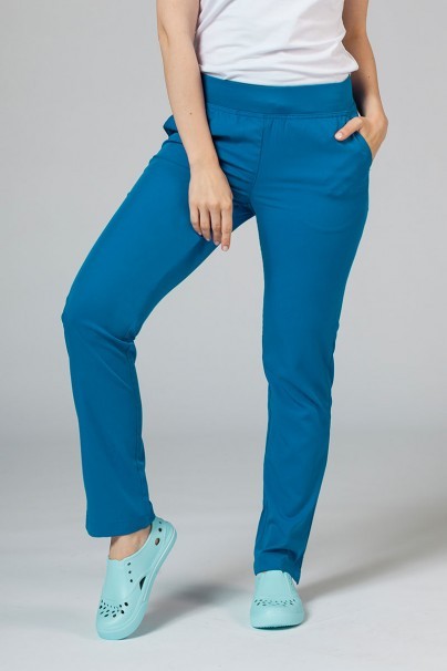 Women’s Adar Uniforms Leg Yoga scrub trousers royal blue-1