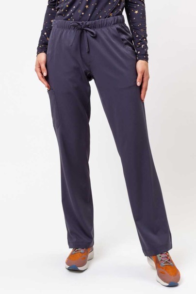 Women's Healing Hands Rebecca Flare scrub trousers pewter-1