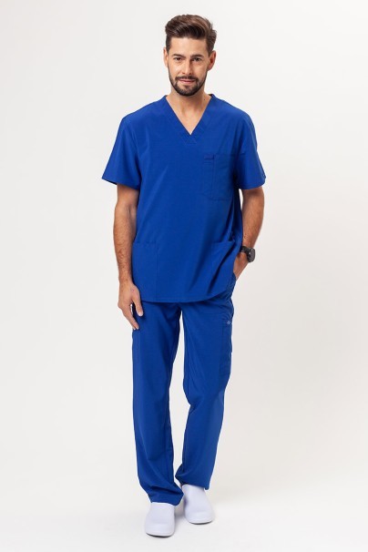 Men's Dickies EDS Essentials (V-neck top, Natural Rise trousers) scrubs set galaxy blue-1