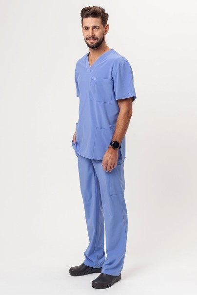 Men's Dickies EDS Essentials (V-neck top, Natural Rise trousers) scrubs set ciel blue-1