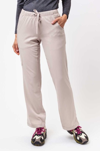 Women's Healing Hands Rebecca Flare scrub trousers khaki-1