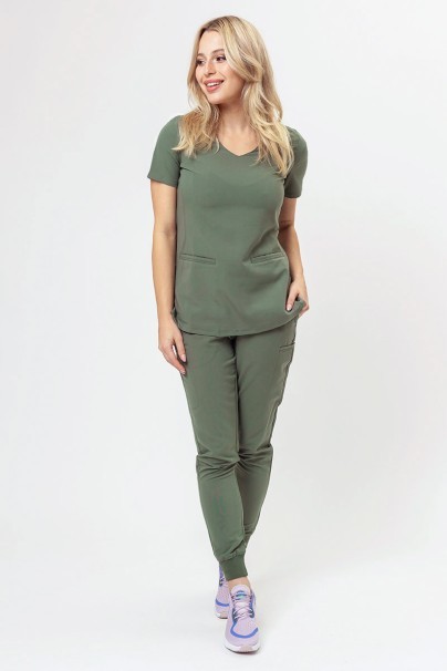 Women's Maevn Matrix Pro (Curved top, Jogger trousers) scrubs olive-1