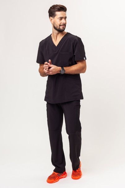 Men's Cherokee Infinity (V-neck top, Fly trousers) scrubs set black-1