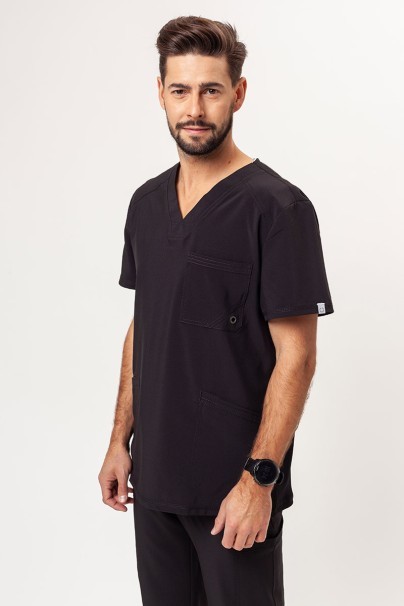 Men’s Cherokee Infinity V-neck scrub top black-1