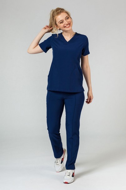 Women's Maevn Matrix Impulse Stylish scrubs set navy-1