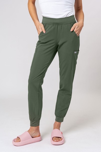 Women’s Maevn Momentum Jogger scrub trousers olive-1