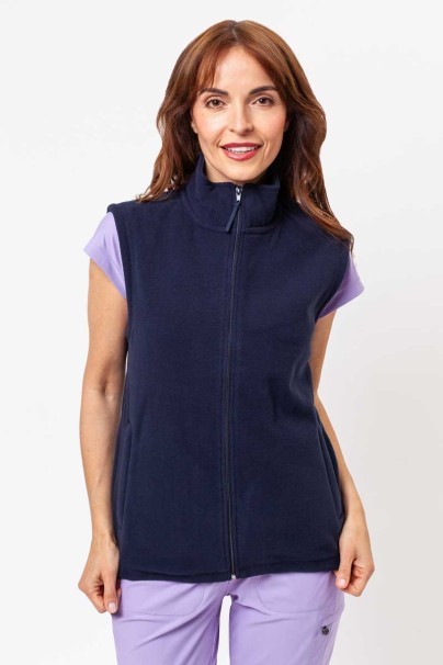 Women’s Malfini Fleece vest navy-1