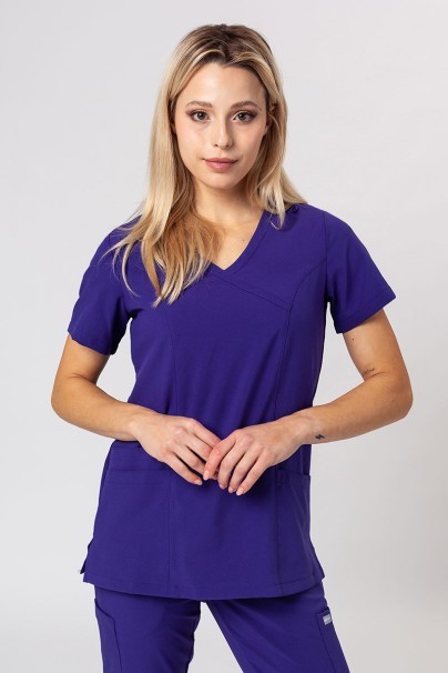 Women’s Maevn Momentum Asymetric scrub top grape-1