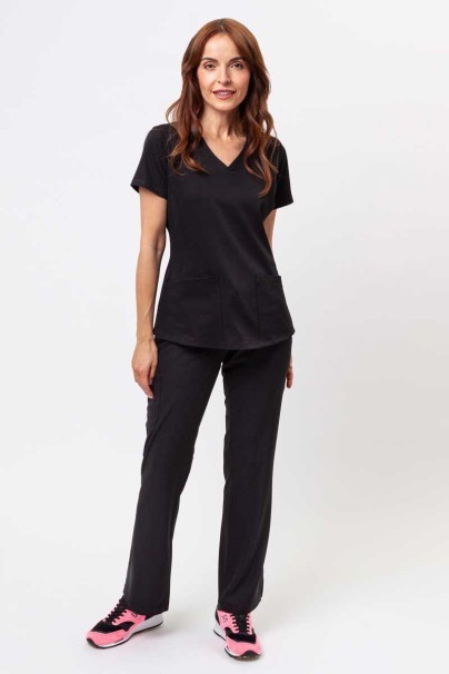 Women's Healing Hands scrubs set (Monica top, Rebecca trousers) black-1