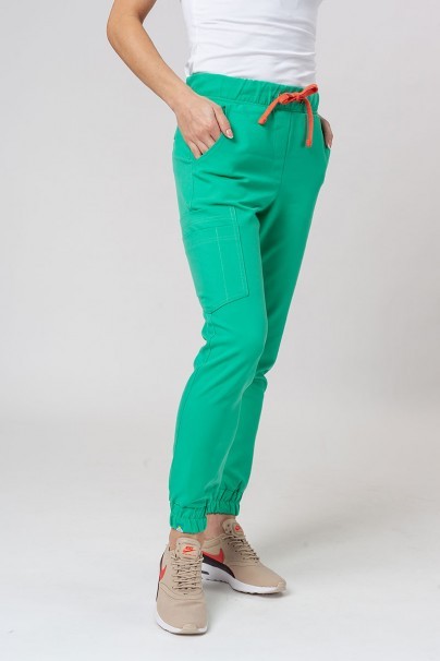 Women's Sunrise Uniforms Premium Chill jogger scrub trousers light green-1
