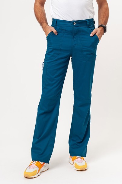 Men’s Cherokee Revolution Fly Cargo scrub trousers caribbean blue-1