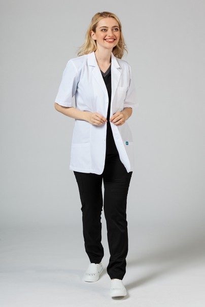 Women’s Adar Uniforms Short Sleeve Consultation lab coat-1