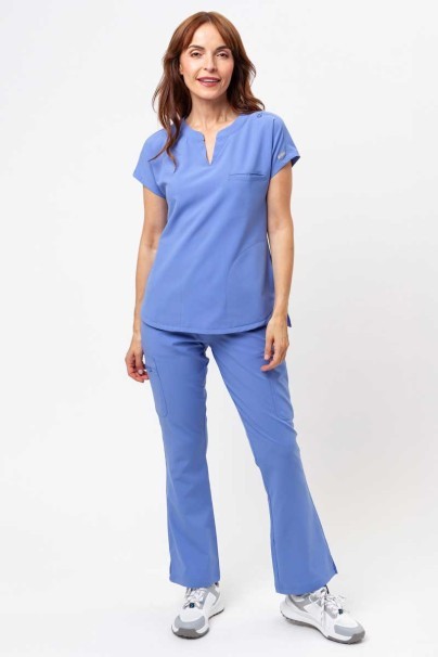 Women's Maevn Momentum scrubs set (Dolman top, Flare Leg trouser) ceil blue-1