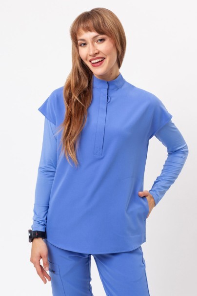 Women's Uniforms World 518GTK™ Avant On-Shift scrub top ceil blue-1