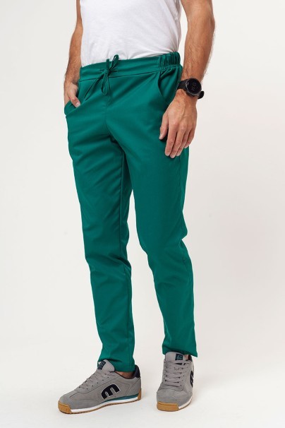 Men's Sunrise Uniforms Basic Regular FRESH scrub trousers hunter green-1