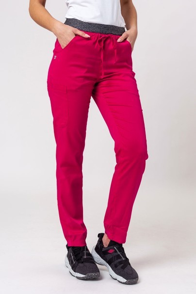 Women's Maevn Matrix Semi-jogger scrub trousers cherries jubilee-1