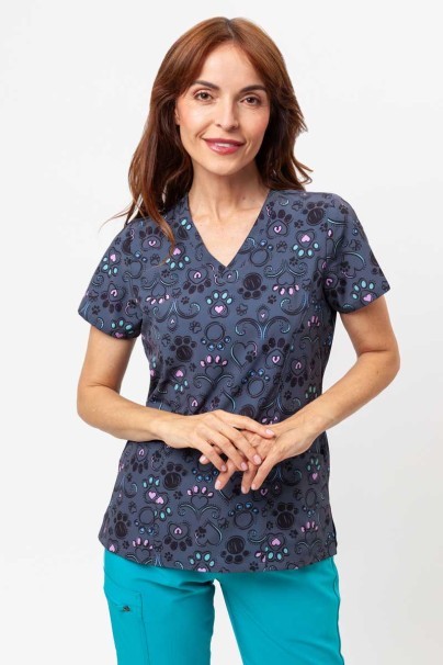 Women’s Maevn Prints scrub top Regal Paws-1
