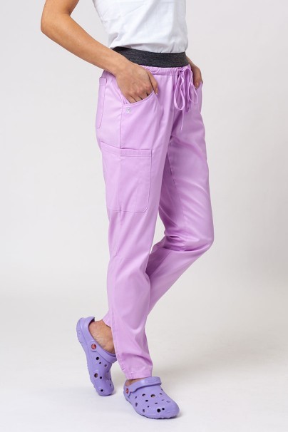 Women's Maevn Matrix Semi-jogger scrub trousers lavender-1