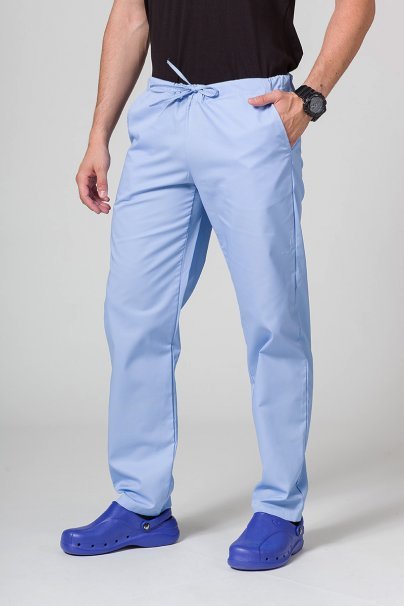 Men's Sunrise Uniforms Basic Regular scrub trousers ceil blue-1