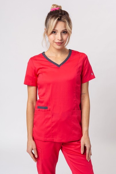 Women’s Maevn Matrix Contrast scrub top watermelon-1