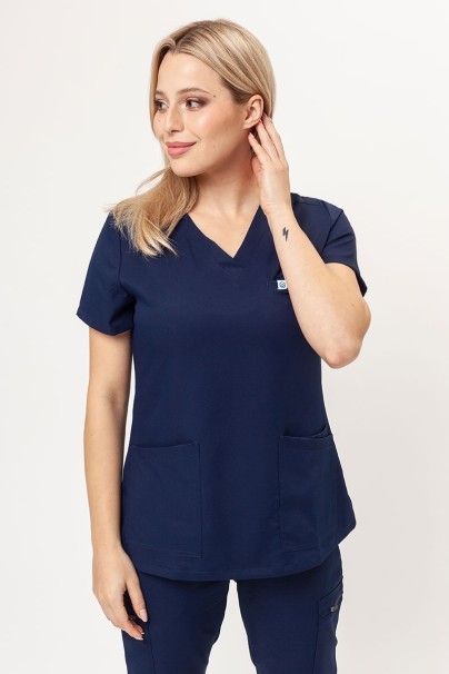 Women's Uniforms World 109PSX Shelly scrub top true navy-1